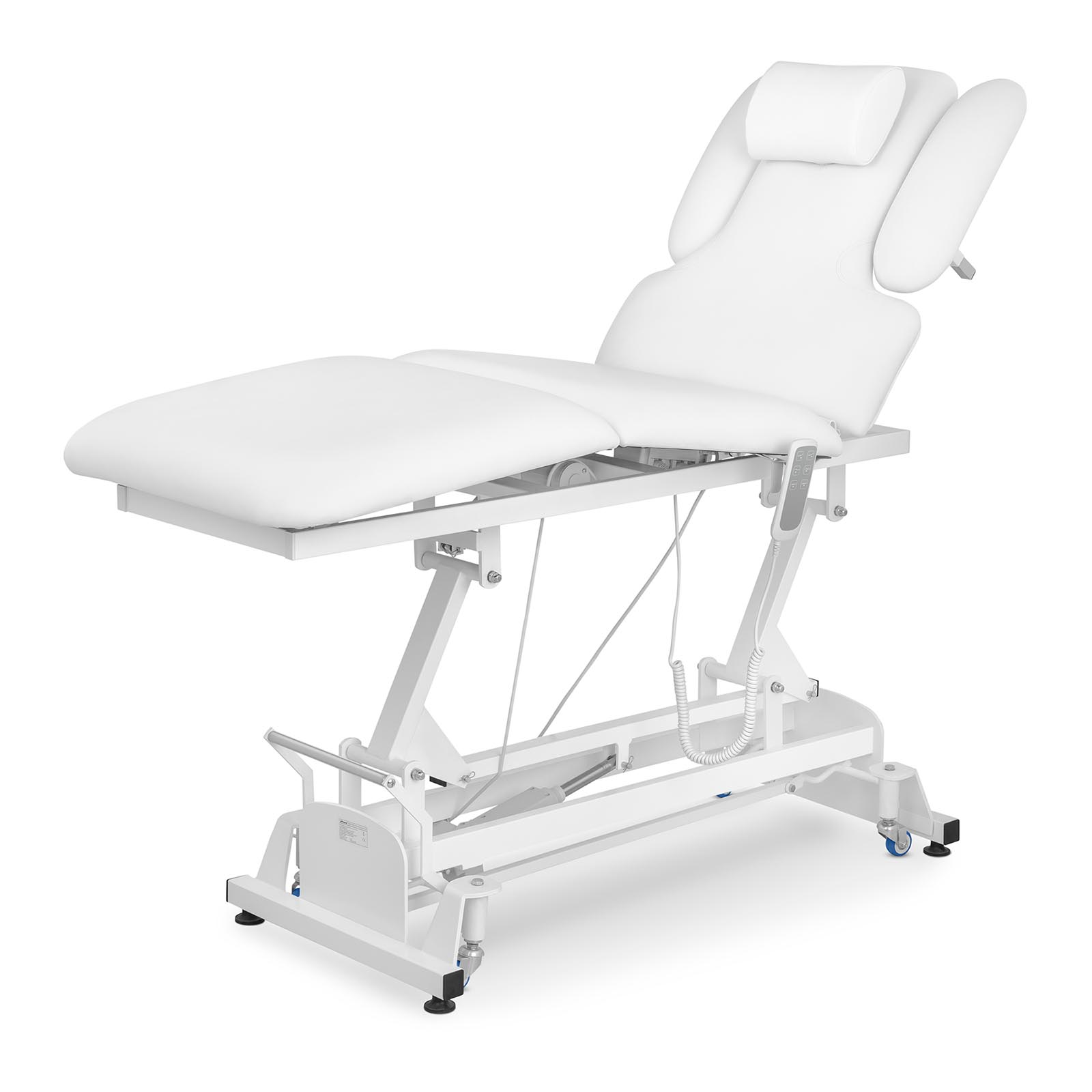 Lettino da massaggio - elettrico - 100 W - 150 kg - Bianco