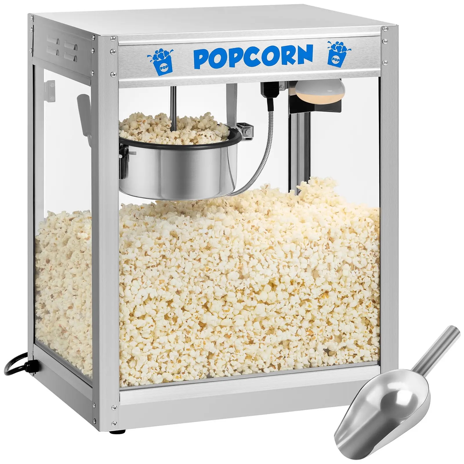 Macchina per popcorn di alta qualità con materiale in acciaio inossidabile e vetro temperato 