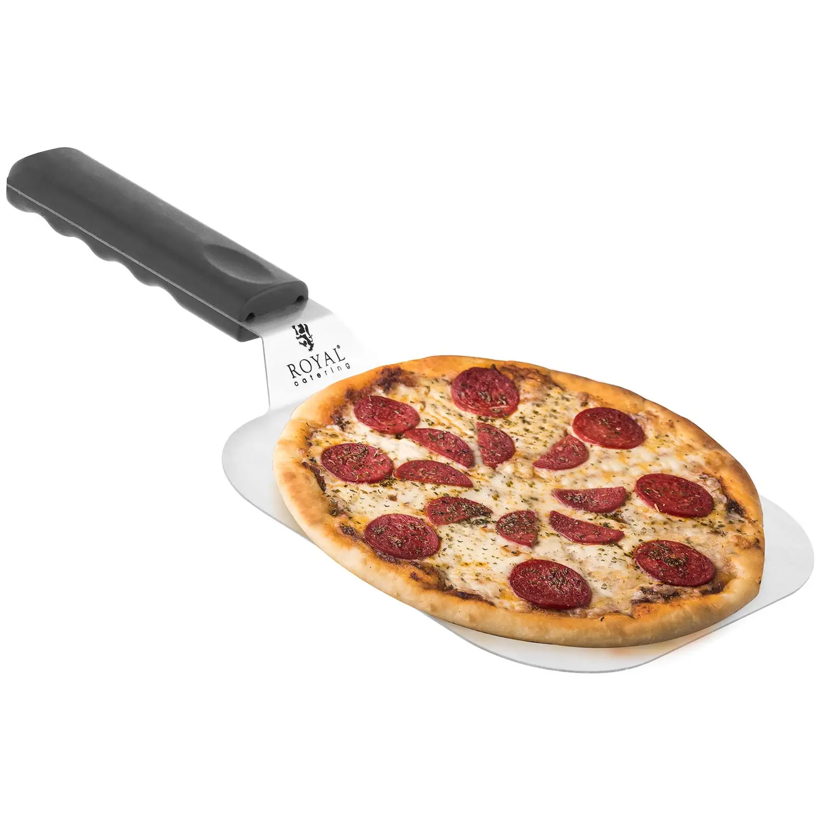 Pala per pizza - Acciaio inox - 36,5 cm con manico in plastica