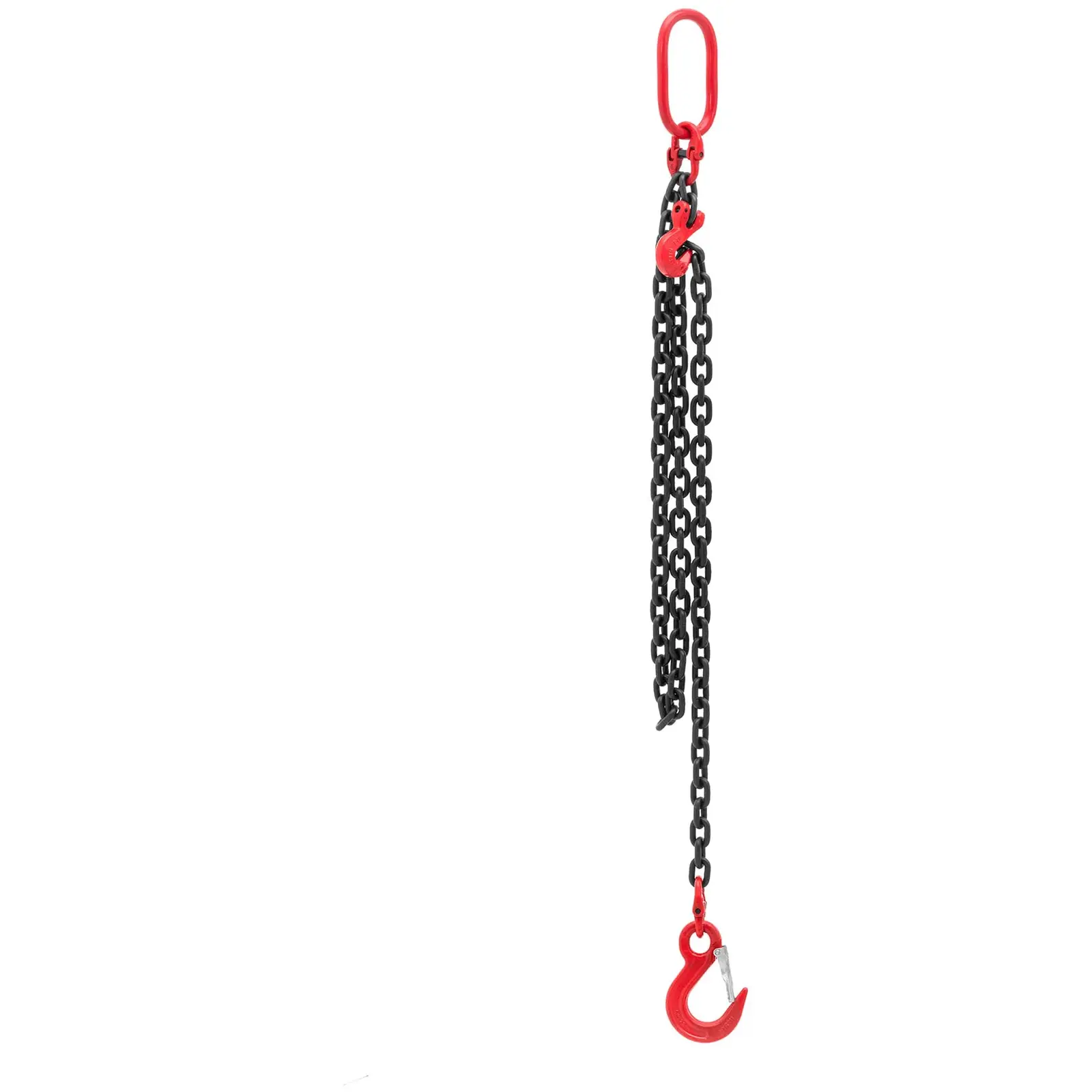 Imbracatura a catena - 2.000 kg - 2 m - Nera - Accorciabile