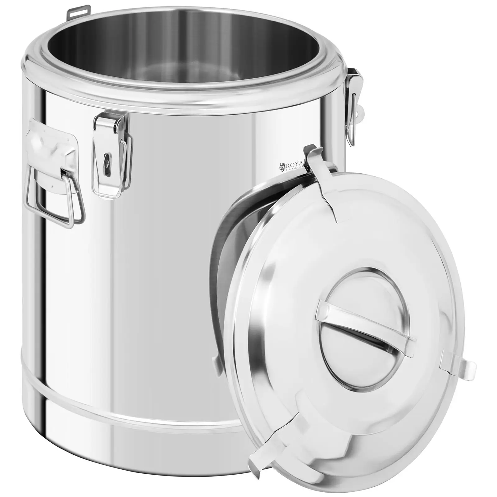 Contenitore termico in acciaio inox - 22,5 L - con rubinetto di scarico