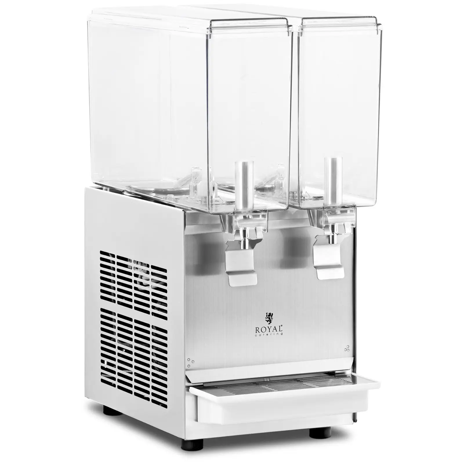 Dispenser bibite con rubinetto - 2 x 10 L - Royal Catering - sistema di raffreddamento