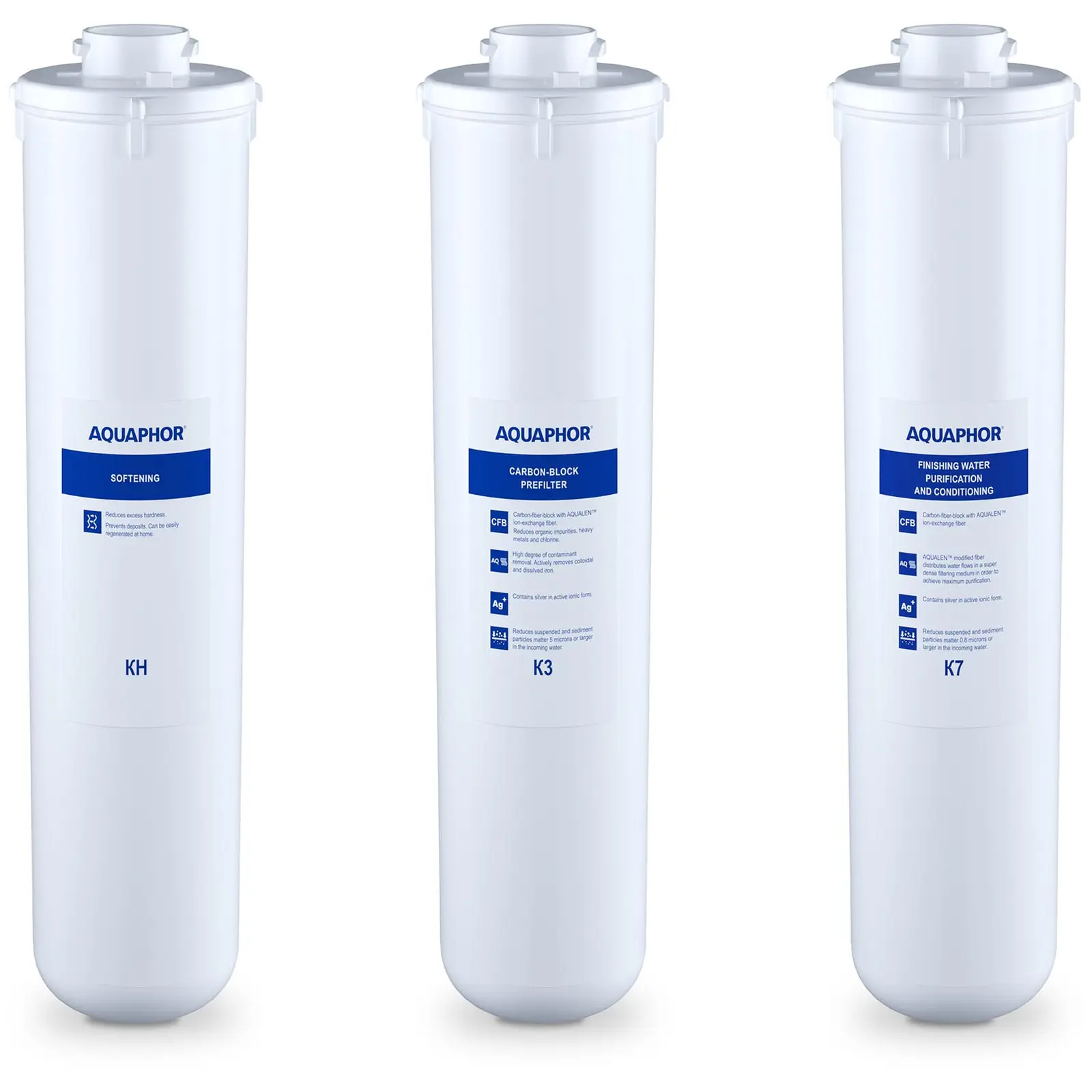 Aquaphor - Filtri a carboni attivi per acqua - SET di ricambio con addolcitore