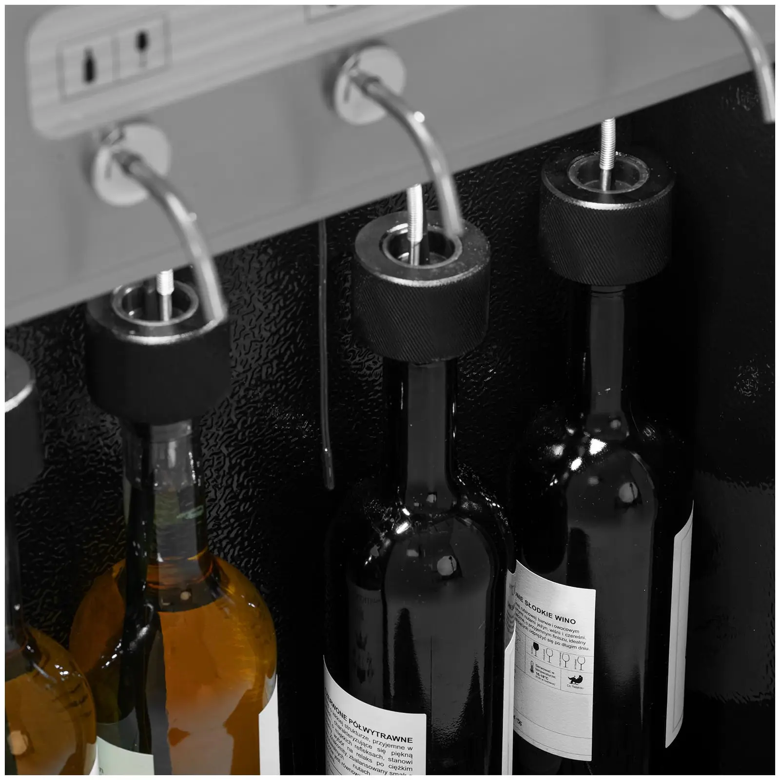 Seconda Mano Spillatore vino professionale refrigerato - 4 bottiglie - Acciaio inox