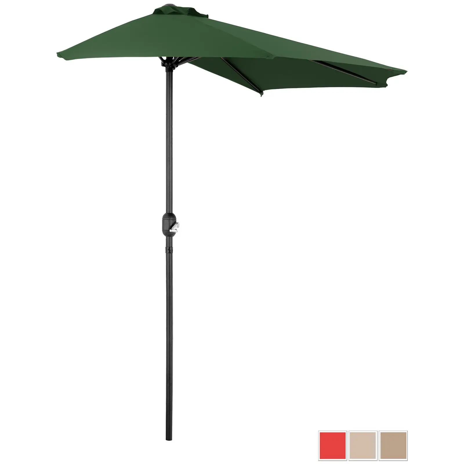 Mezzo ombrellone - Verde - Pentagonale - 270 x 135 cm