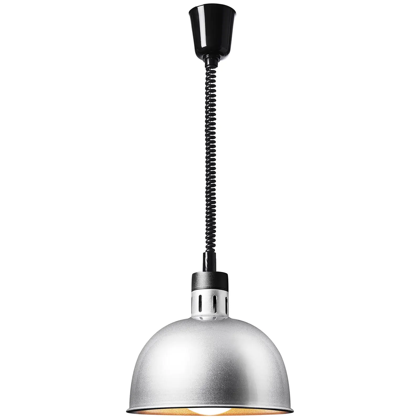Lampada riscaldante - argento - 28.5 x 28.5 x 29 cm  - acciaio - regolabile in altezza