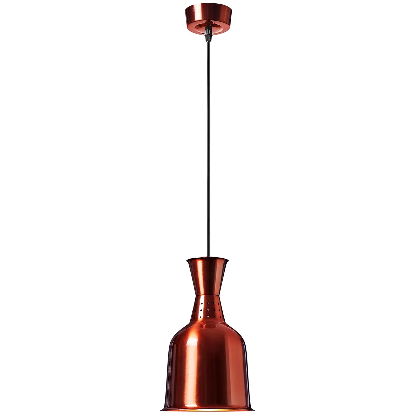 Lampada riscaldante - ottone - 19 x 19 x 29 cm  - acciaio 