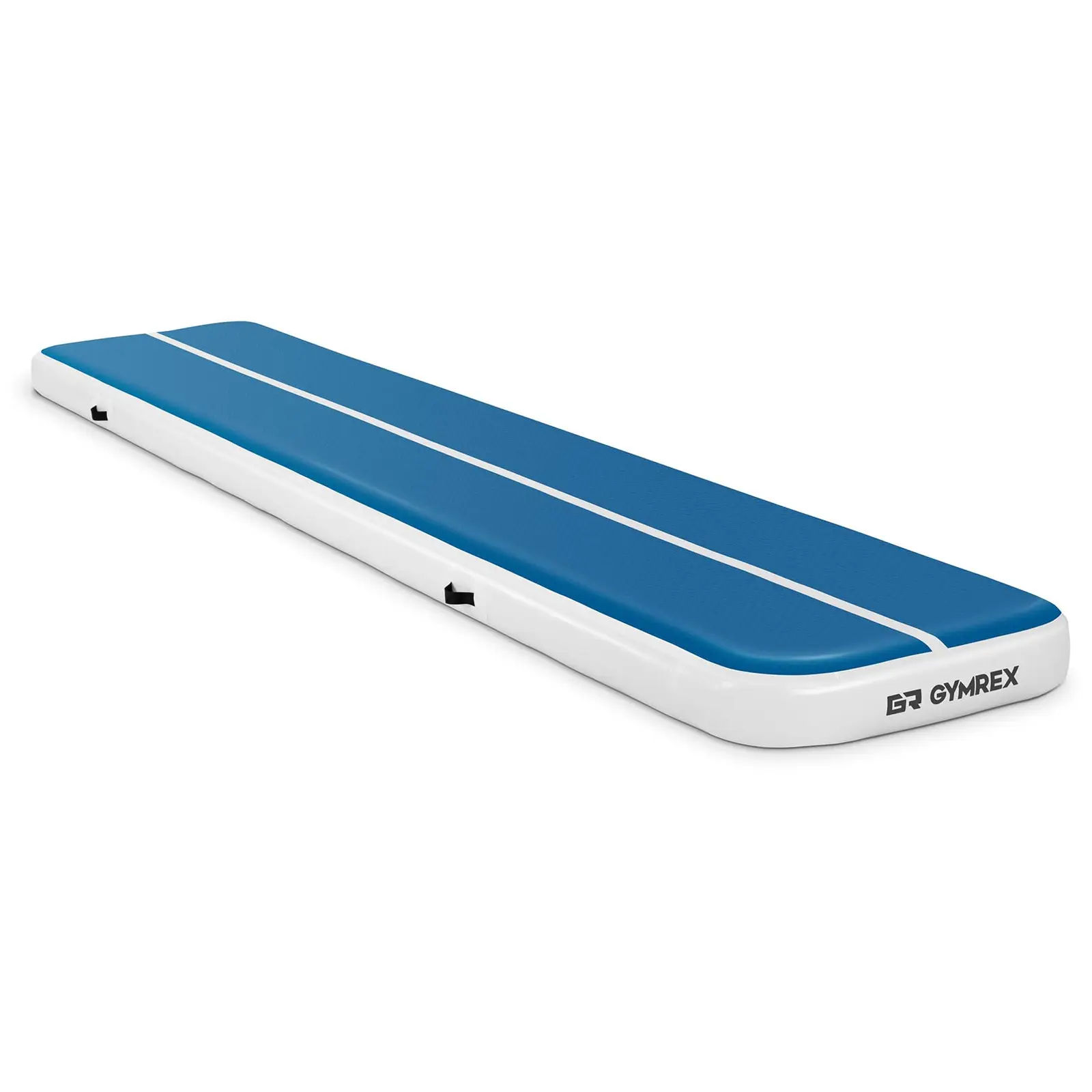 Tappeto da ginnastica gonfiabile - 500 x 100 x 20 cm - 250 kg - blu/bianco