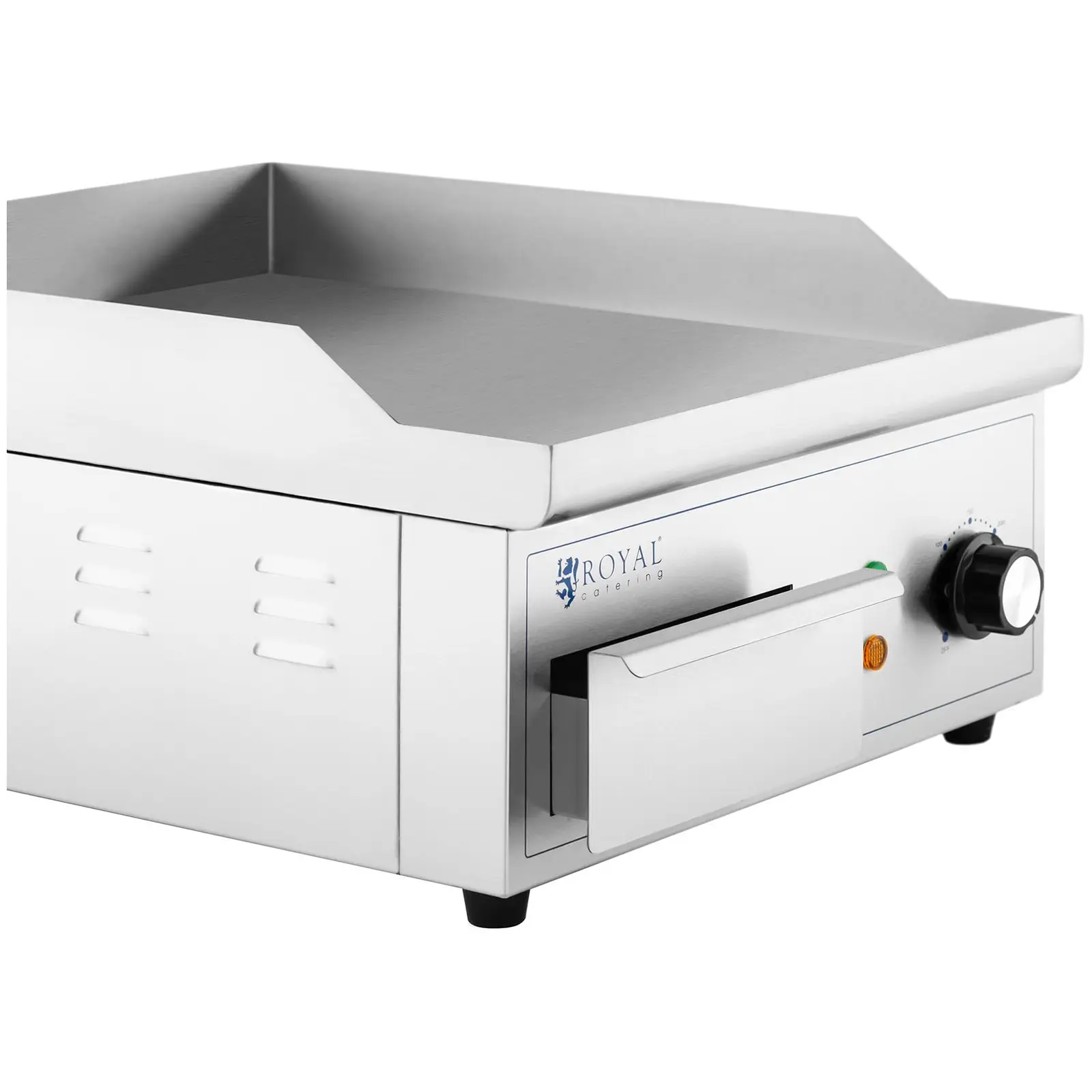 Fry top elettrico - 350 x 380 mm - Royal Catering - Piastra liscia - 2000 W
