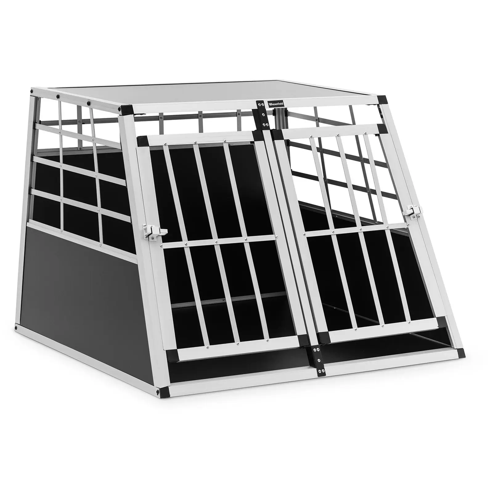 Trasportino per cani - Alluminio - Forma trapezoidale - 85 x 95 x 69 cm