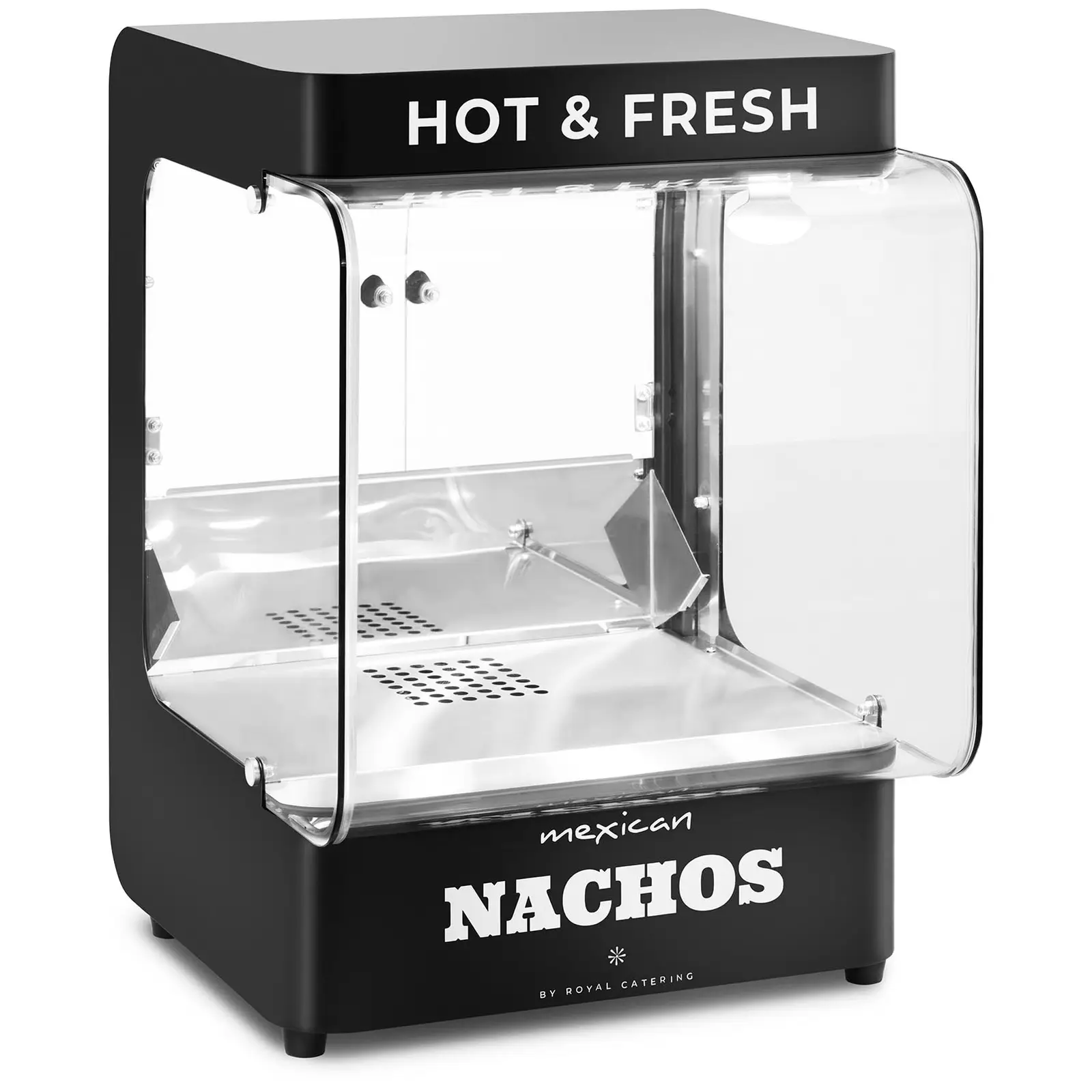 Macchina scalda nachos professionale  - Design retrò - 99 l - 50 - 60 °C - Nera - Royal Catering