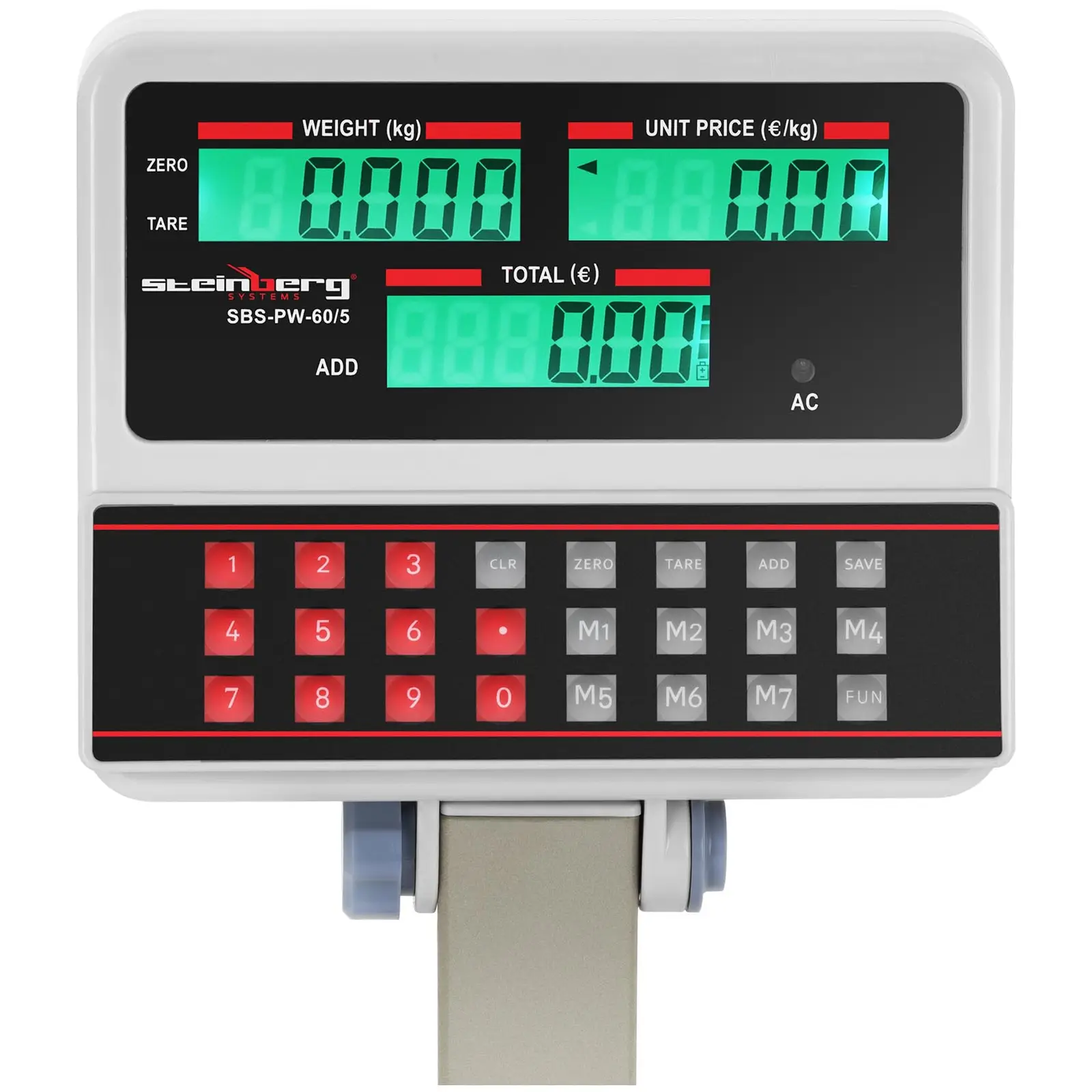 Bilancia da banco di controllo - 100 kg / 10 g - Bianca - LCD