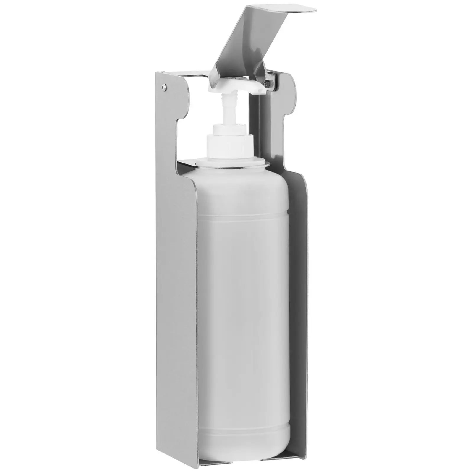Dispenser igienizzante mani - Bottiglia per disinfettante da 1000 ml - Montaggio a parete - Acciaio inox