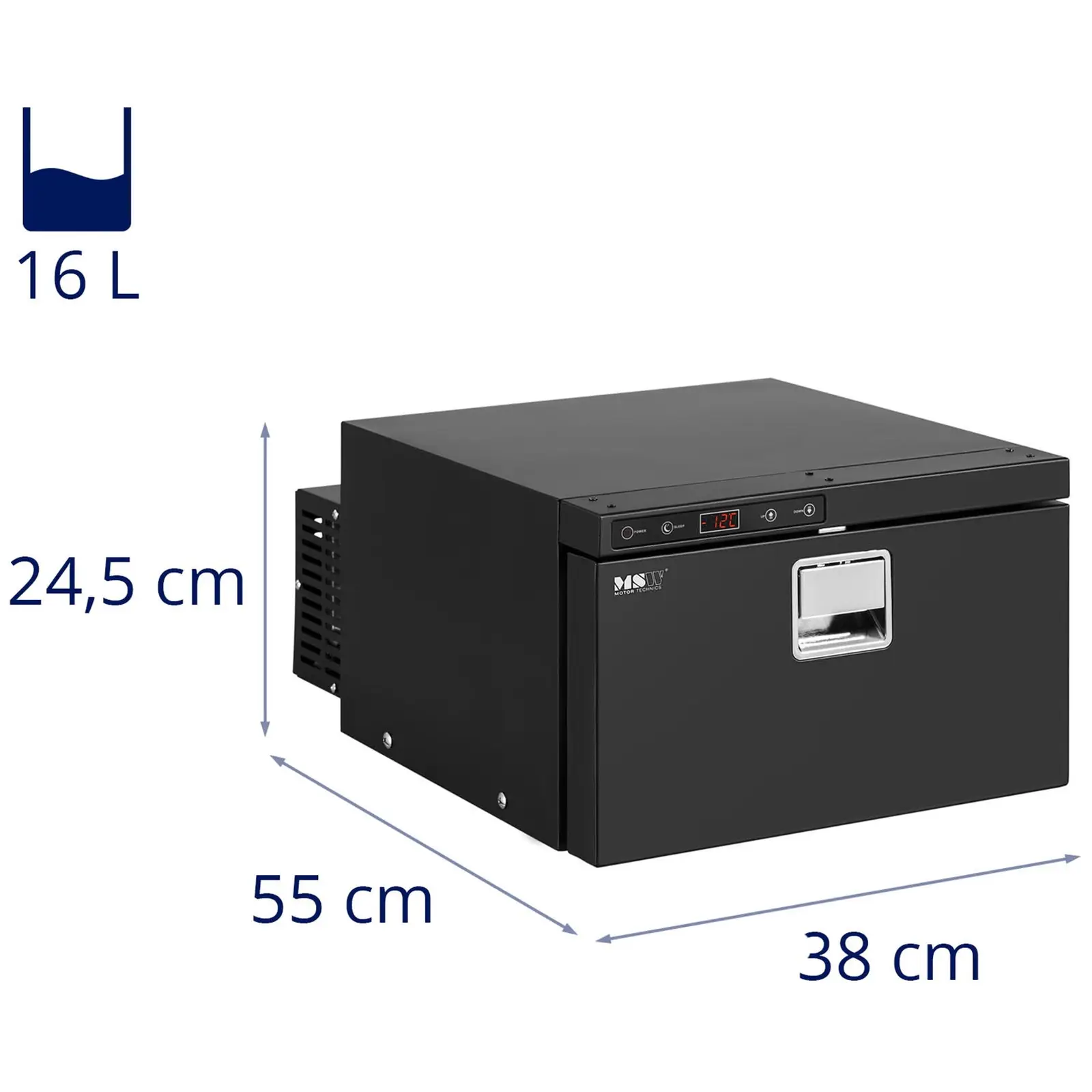 Frigo portatile - 16 L - -12 - + 10 ° C - 12/24 V (DC)