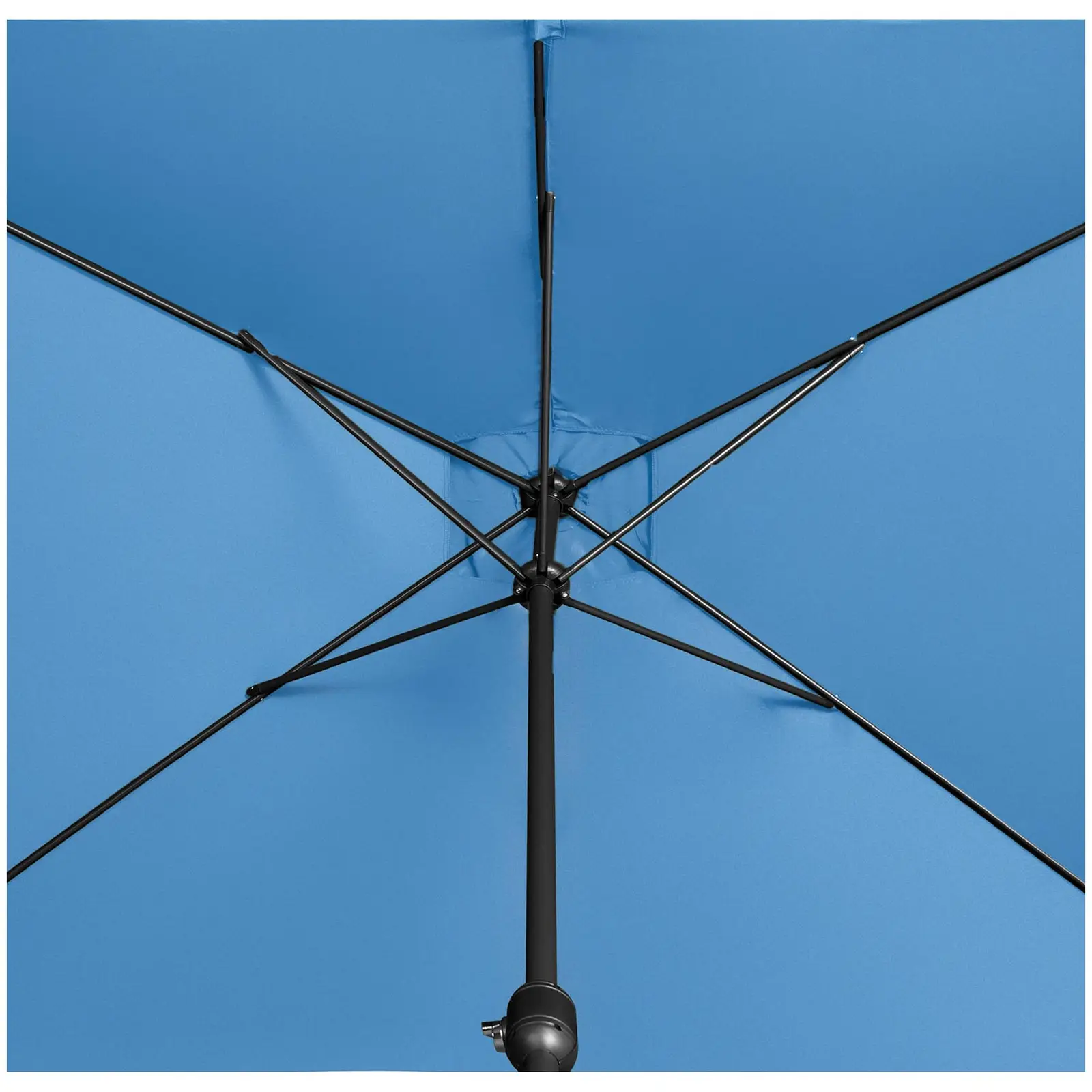 Seconda Mano Ombrellone da esterno - palo centrale - blu - rettangolare - 200 x 300 cm