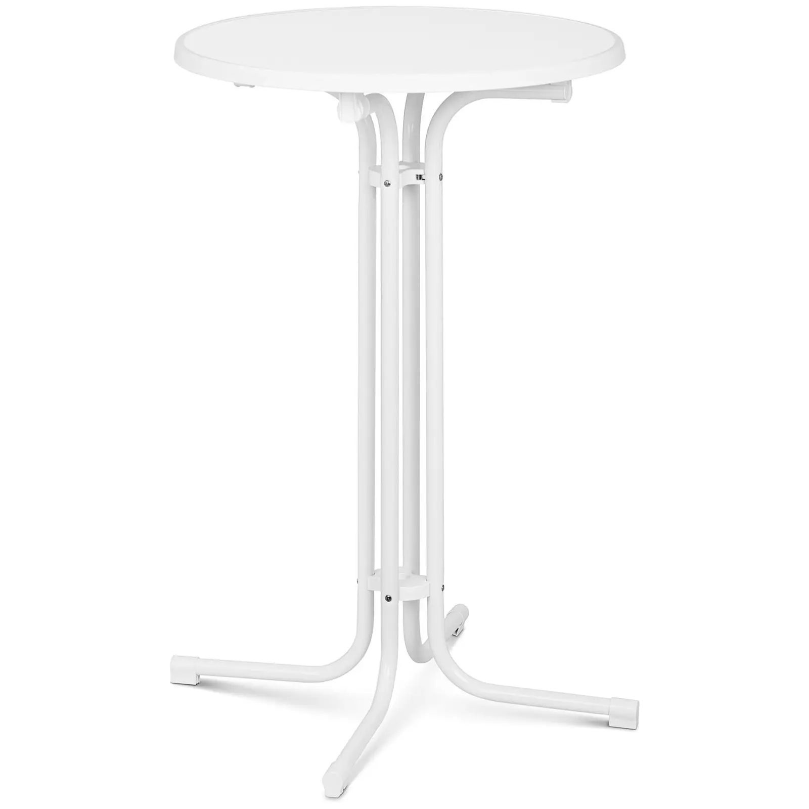 Tavolo da bar - Ø 70 cm - pieghevole - bianco