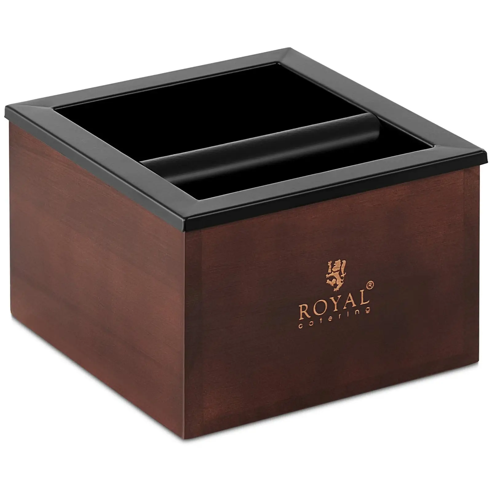 Cassetto fondi caffè con battifiltro - Acciaio inox/legno 3,1 l - Royal Catering