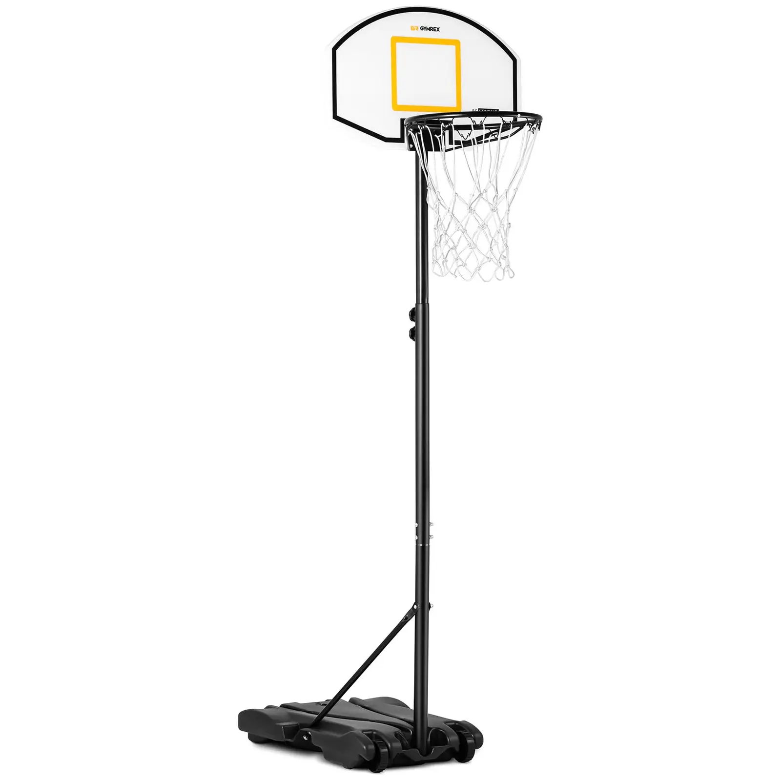 Canestro basket regolabile in altezza per bambini - Base mobile con ruote - Da 178 a 205 cm