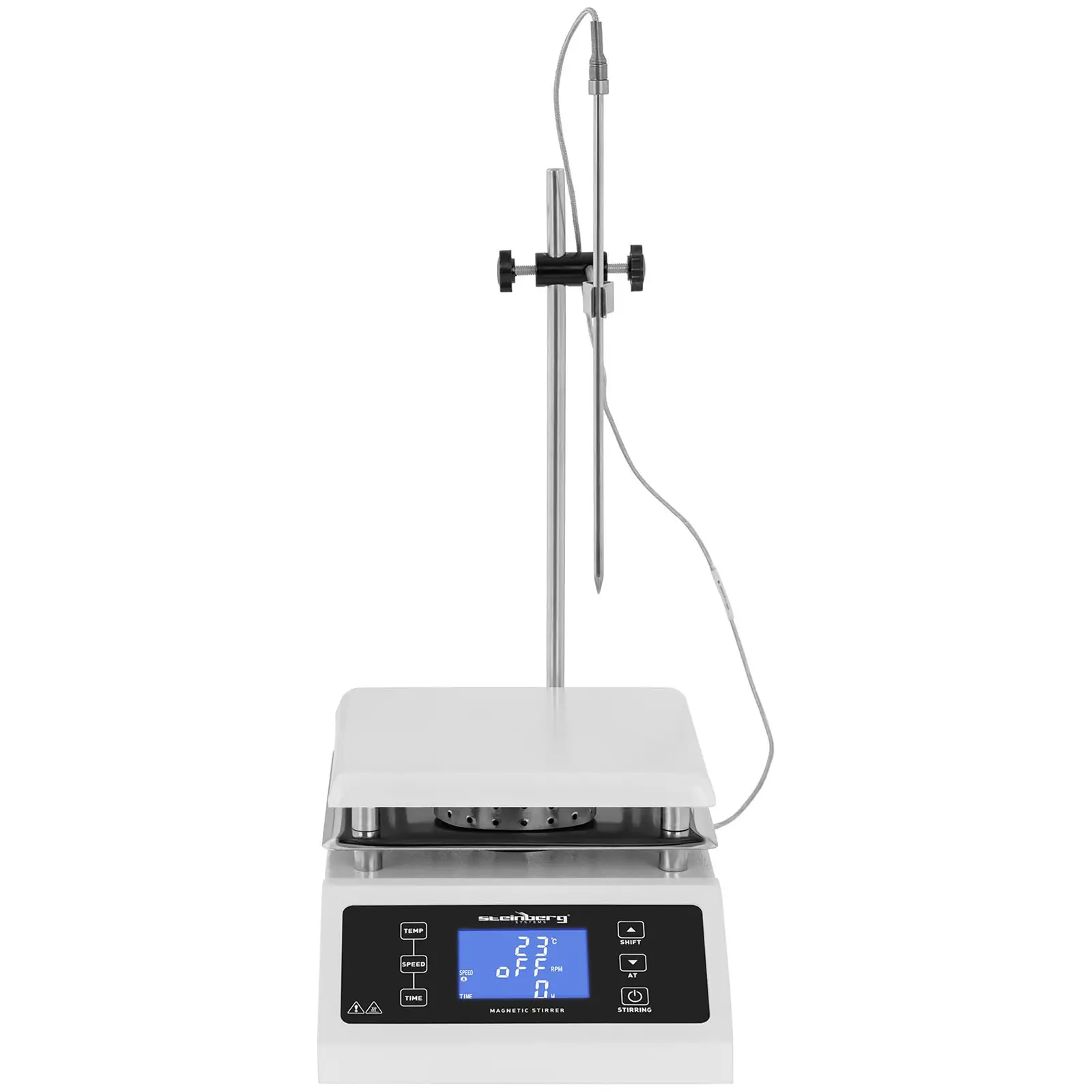Agitatore magnetico - con piastra riscaldante - 5 l - 2.000 giri/min