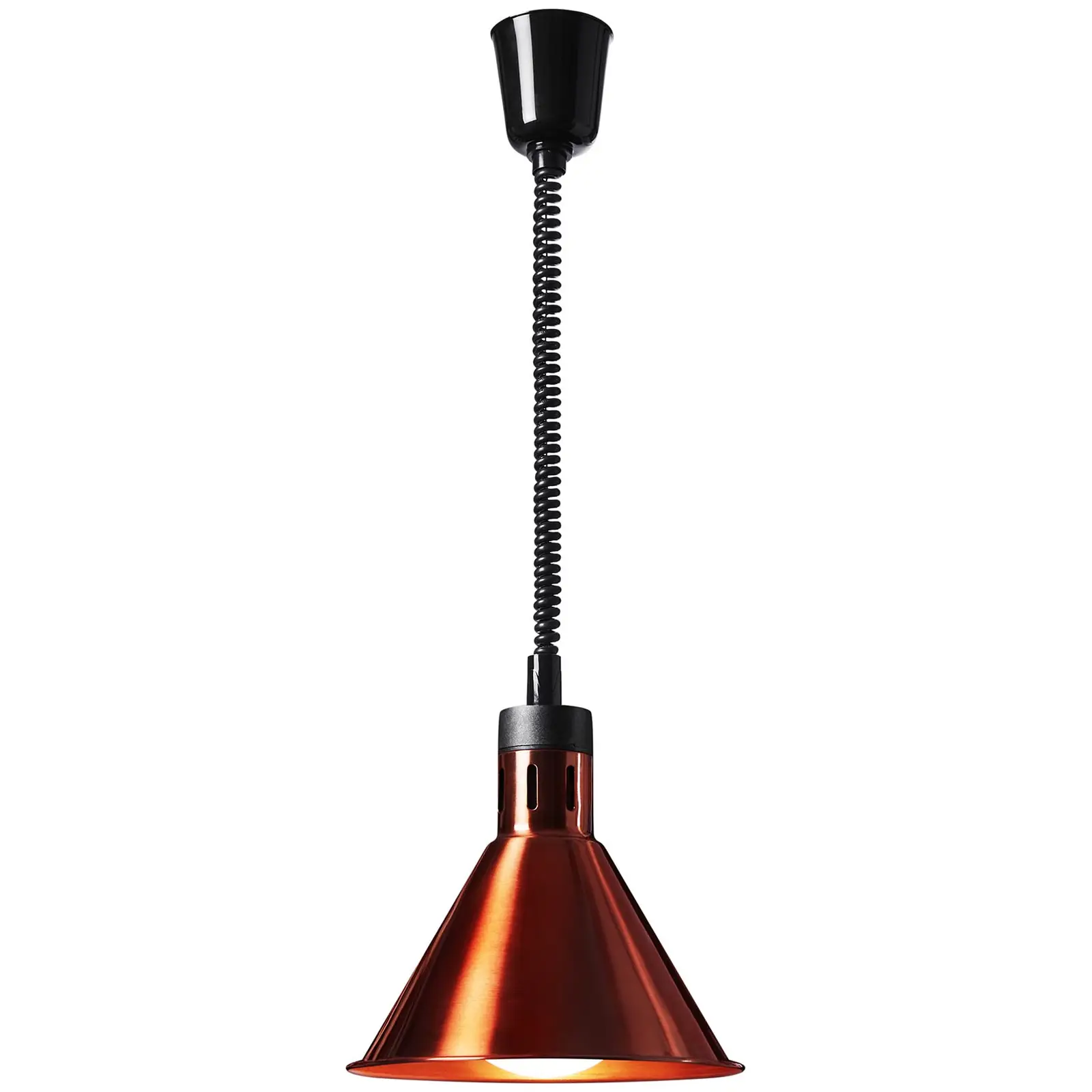 Lampada riscaldante - rame - 27 x 27 x 31 cm  - acciaio - regolabile in altezza