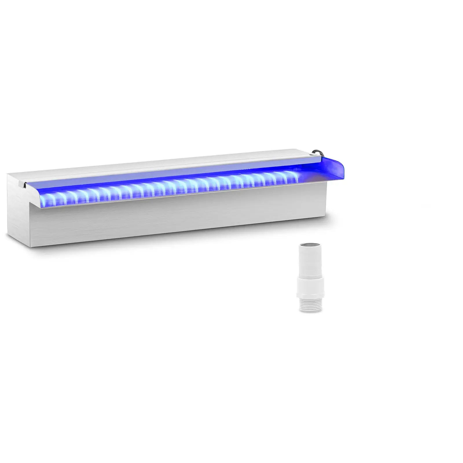 Cascata da giardino - 45 cm - Illuminazione LED - Blu, bianca